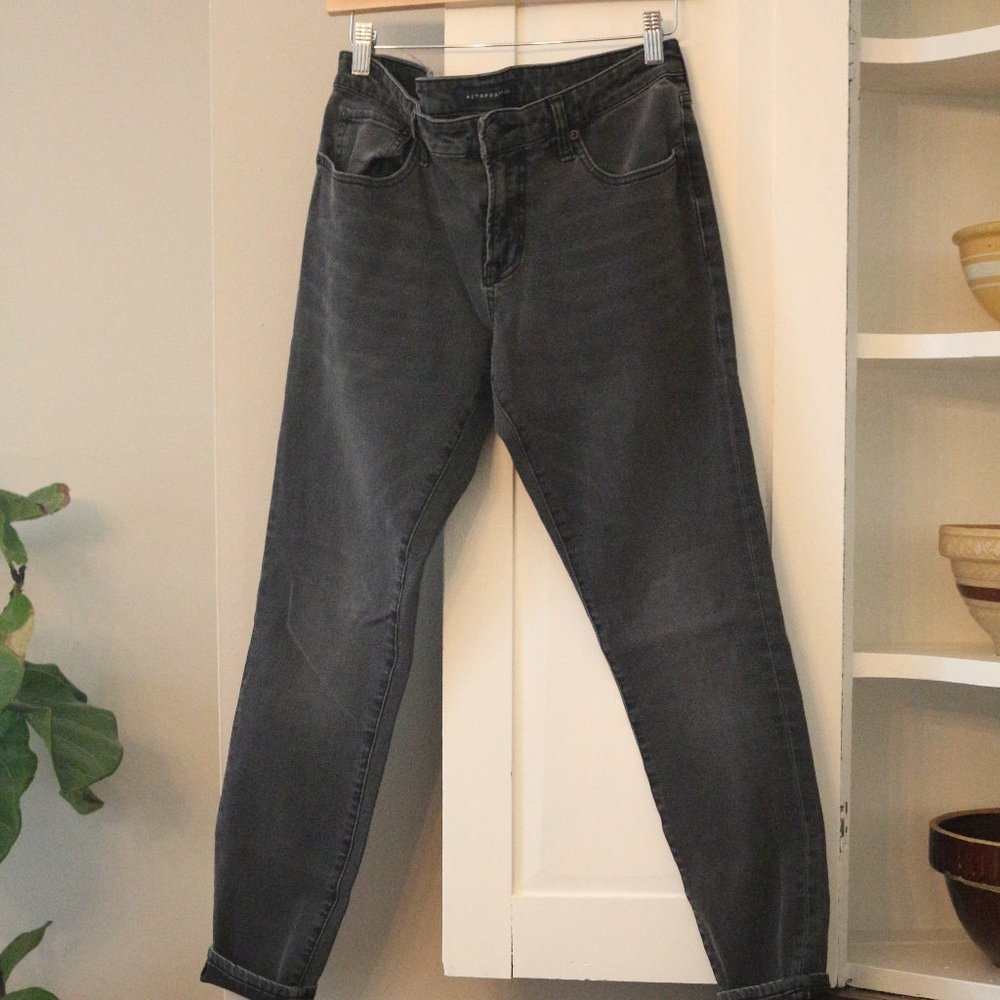 Black Washed Aeropostale Super Skinny Stretch Jeans